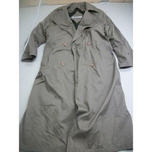 Brem Rainwear Ladies Rain Trench Coat Size 10 Made In Ukraine Gray #560